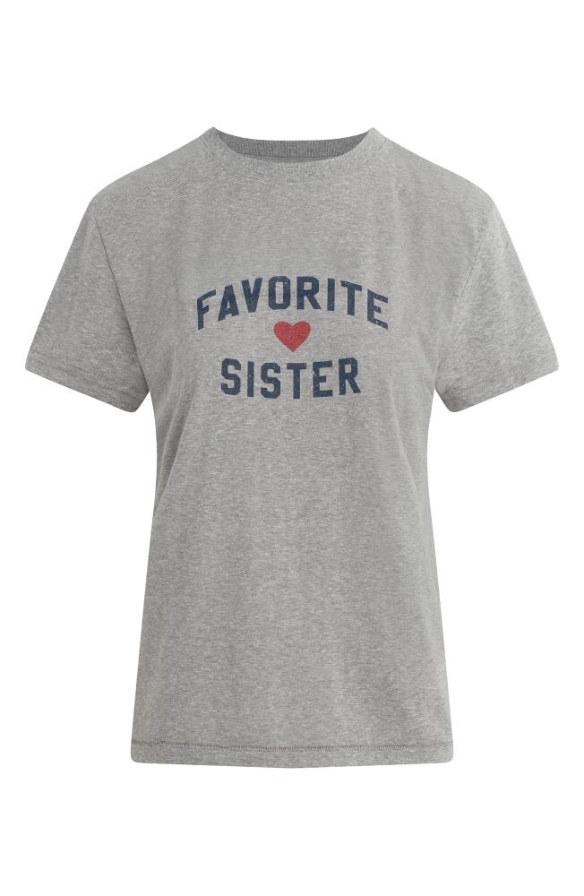 Favorite Daughter Favorite Sister Graphic T-Shirt in Heather Grey Cover