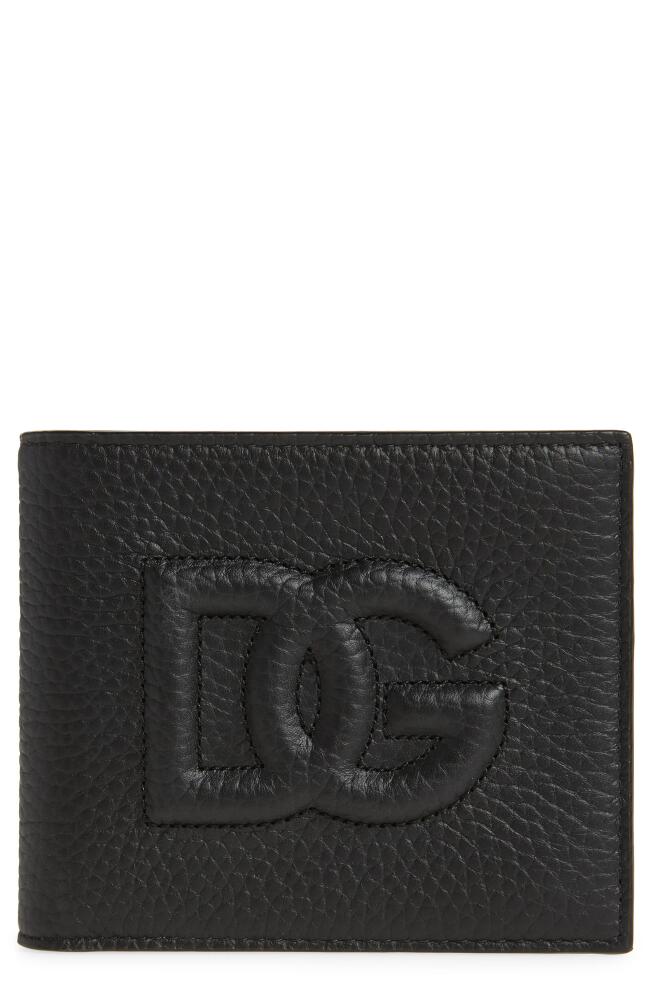 Dolce&Gabbana DG Quilted Leather Bifold Wallet in Nero Cover