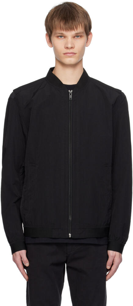 BOSS Black Water-Repellent Bomber Jacket Cover