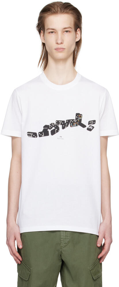 PS by Paul Smith White Domino T-Shirt Cover