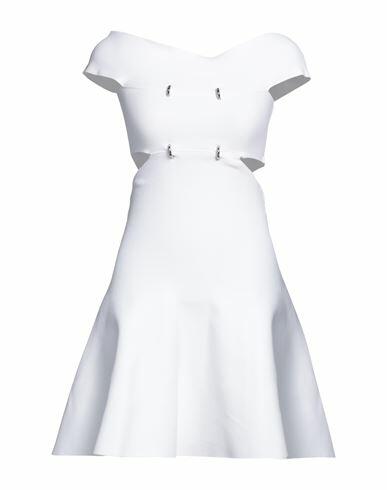 Alexander Mcqueen Woman Mini dress White Viscose, Polyester, Polyamide, Elastane Cover