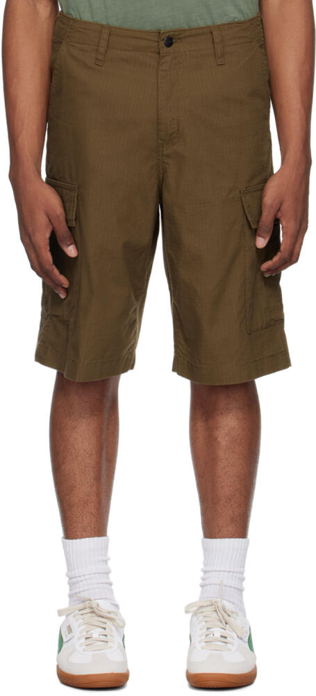 Carhartt Work In Progress Brown Regular Cargo Shorts Cover