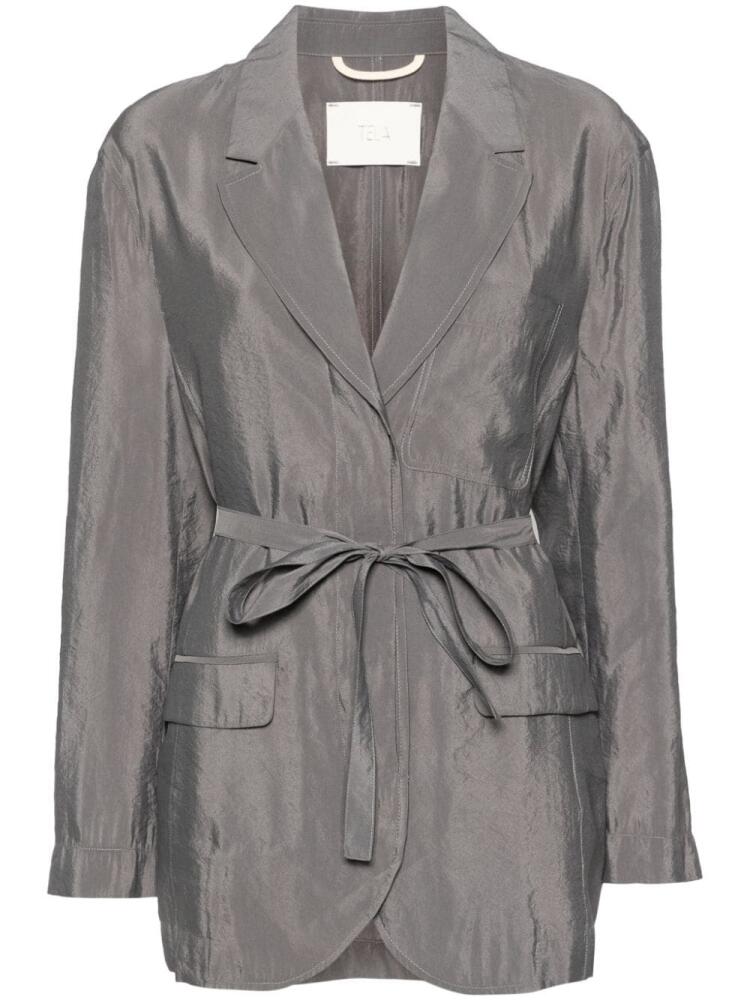 Tela single-breasted blazer - Grey Cover