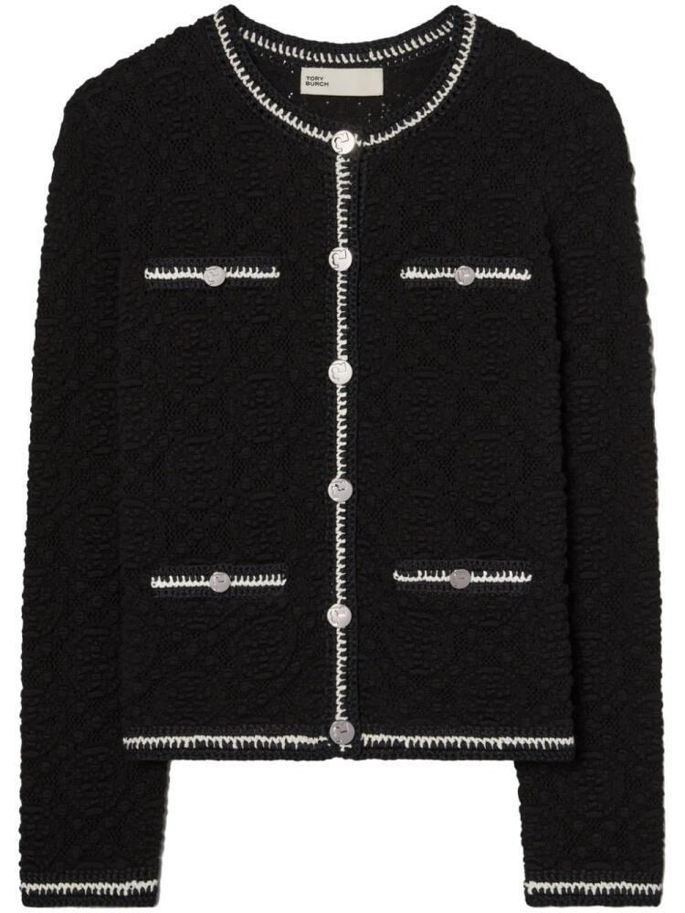 Tory Burch cotton lace cardigan - Black Cover