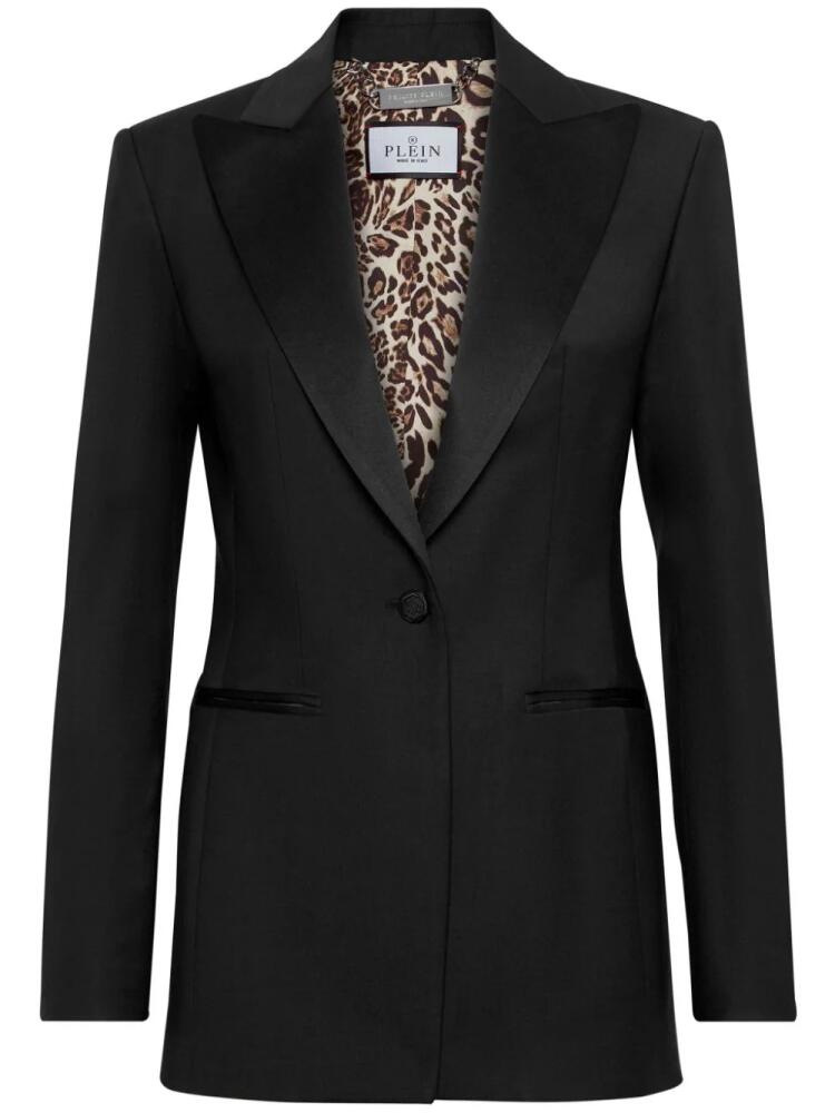 Philipp Plein peak-lapels single-breasted blazer - Black Cover