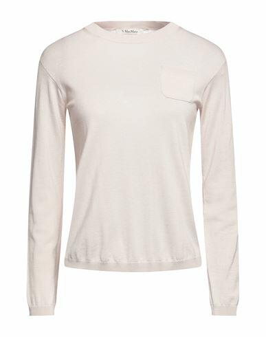 's Max Mara Woman Sweater Beige Virgin Wool Cover