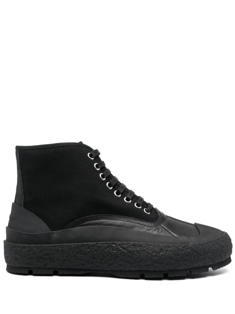 Jil Sander hi-top sneakers - Black Cover