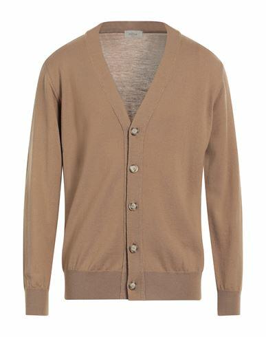 Altea Man Cardigan Camel Virgin Wool Cover