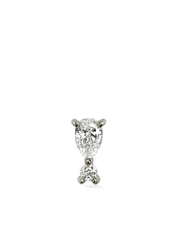 Lark & Berry 14kt white gold Noble diamond stud earring Cover