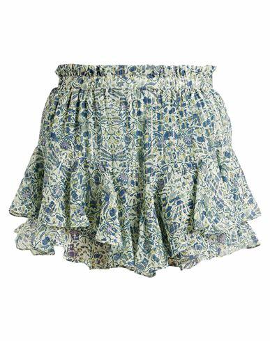 Isabel Marant Woman Shorts & Bermuda Shorts Light green Silk, Lurex Cover