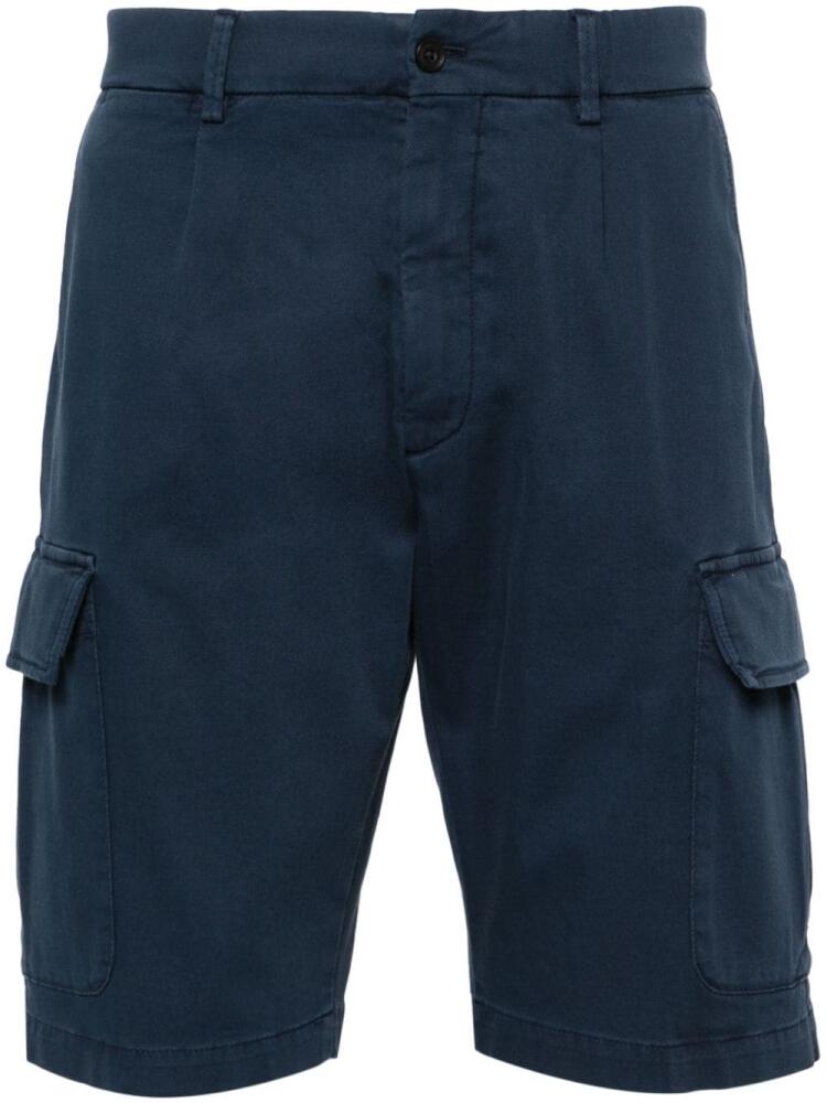 Corneliani knee-length cargo shorts - Blue Cover