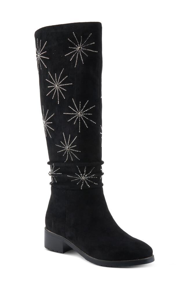 AZURA BY SPRING STEP Stardusk Crystal Boot in Black Cover