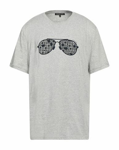 Michael Kors Mens Man T-shirt Light grey Cotton Cover