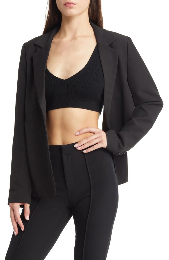 AZALEA WANG Open Back Blazer in Black Cover