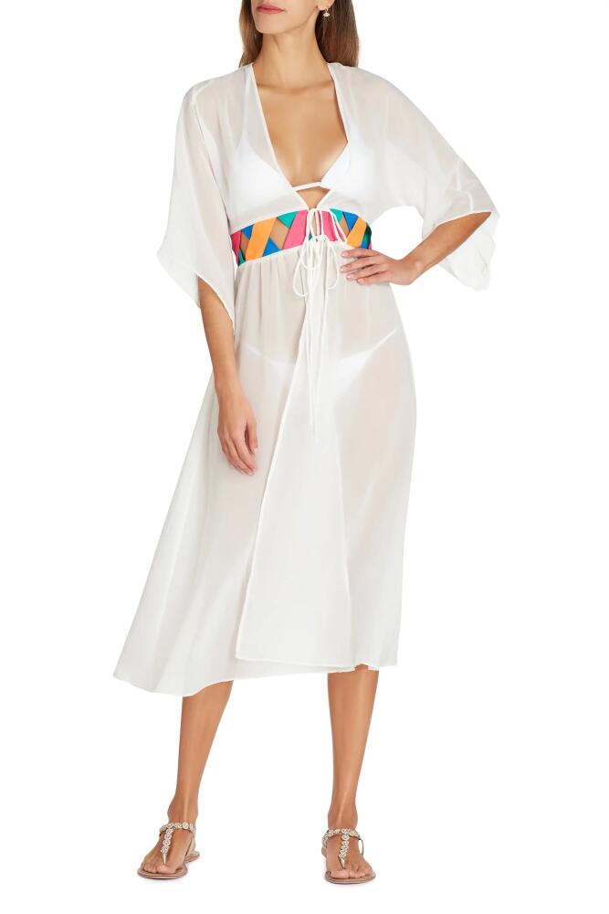 VALIMARE Rio Bandage Cover-up Robe in Off White Cover