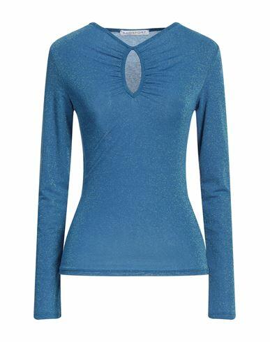 Kaos Woman T-shirt Blue Viscose, Polyester, Polyamide, Elastane Cover