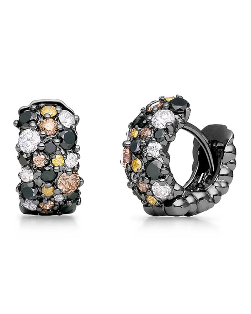 Paul Morelli Small Multicolor Diamond Confetti Hoop Earrings Cover