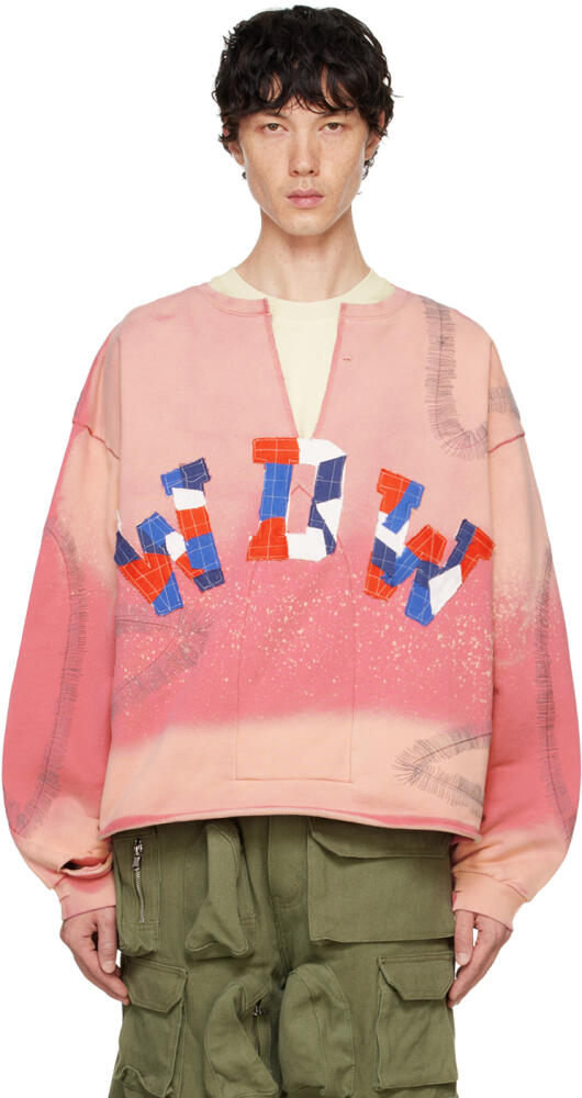 Who Decides War Pink Windowed Sweatshirt Cover