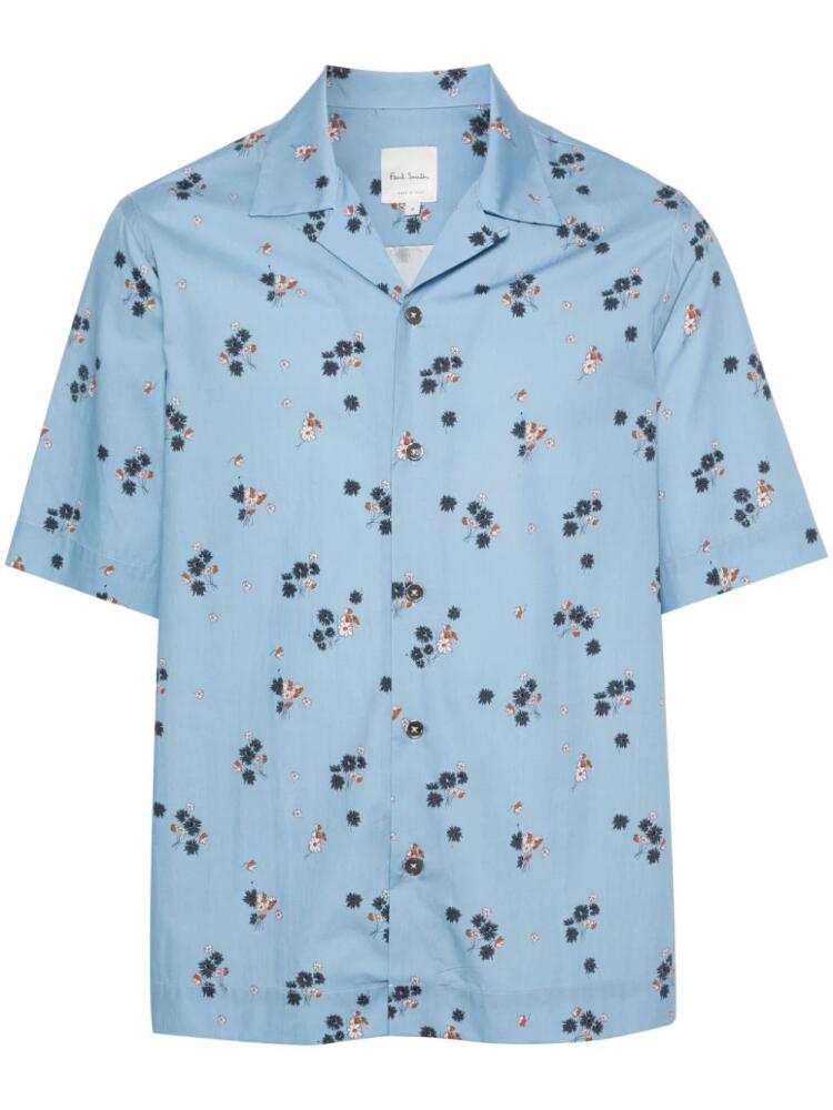 Paul Smith floral-print bowling shirt - Blue Cover