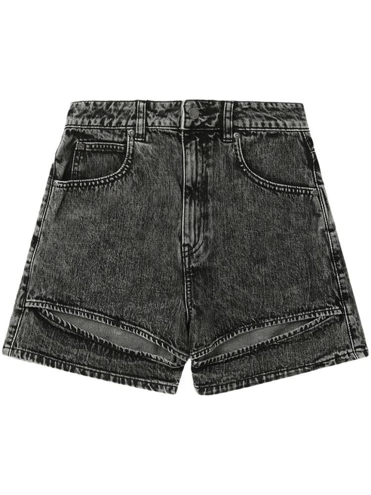 izzue logo-patch cotton shorts - Black Cover