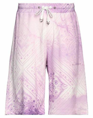 John Richmond Man Shorts & Bermuda Shorts Light purple Cotton Cover