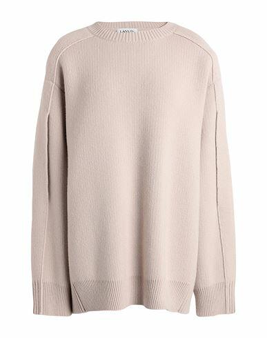 Lanvin Woman Sweater Beige Virgin Wool, Cashmere Cover