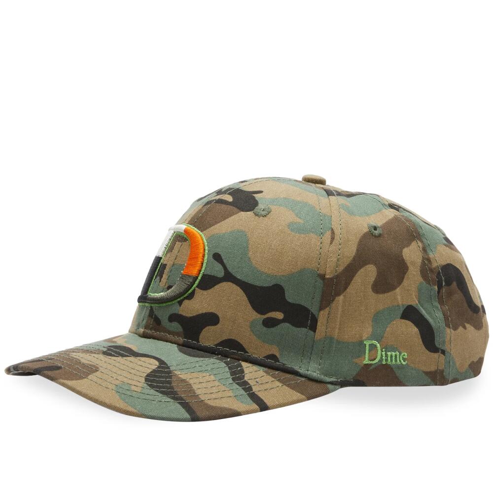 Dime Men's D Logo 6 Panel Cap in Camo Cover