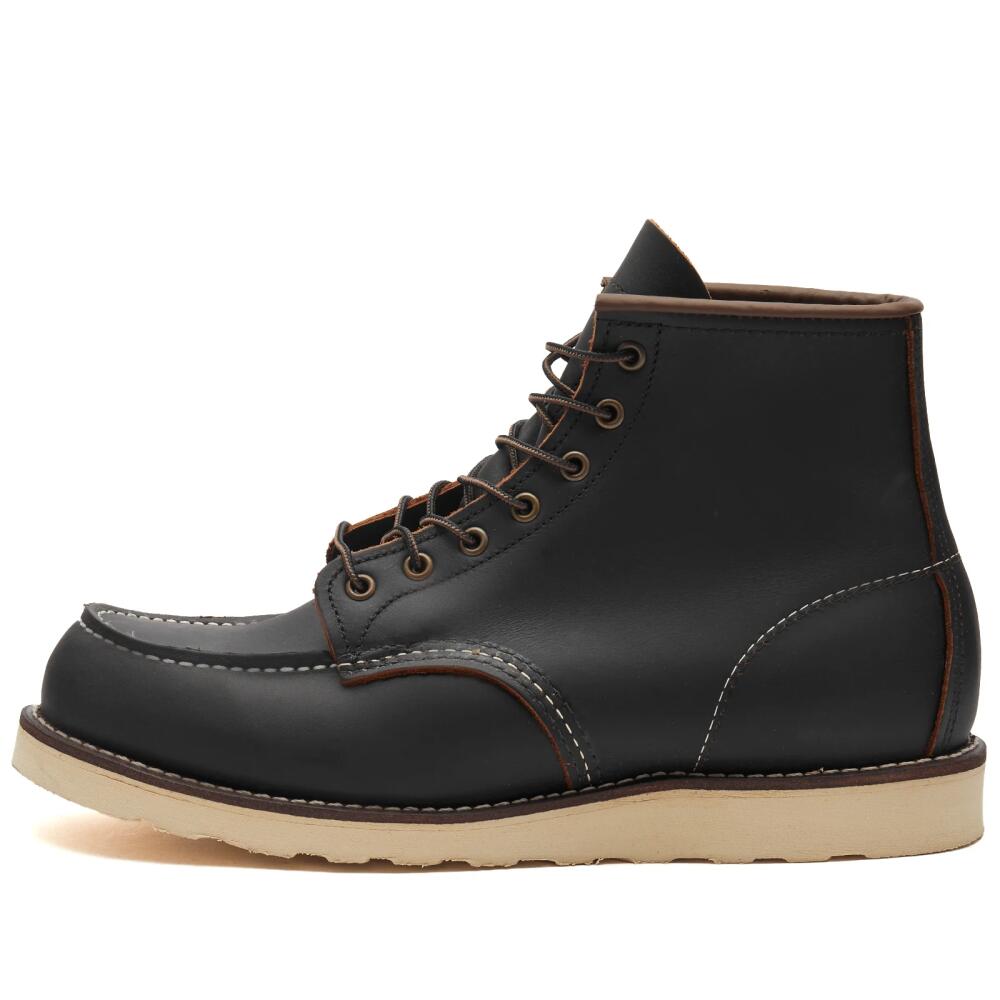 Red Wing Men's Classic 6" Moc Boot in Black Prairie Cover