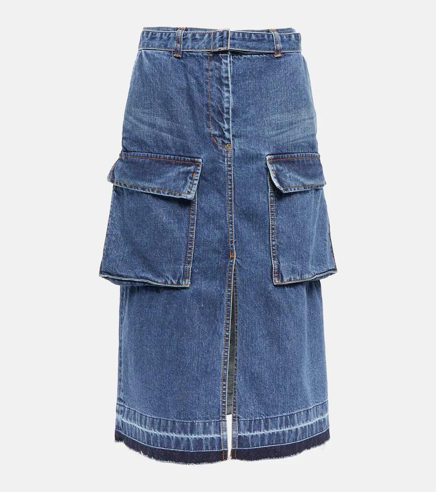 Sacai Denim midi skirt Cover