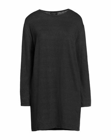 Alessia Santi Woman Mini dress Steel grey Linen, Elastane Cover