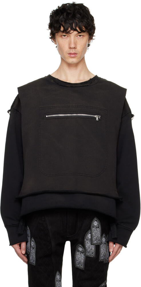 Who Decides War Black Layered Sweatshirt Cover