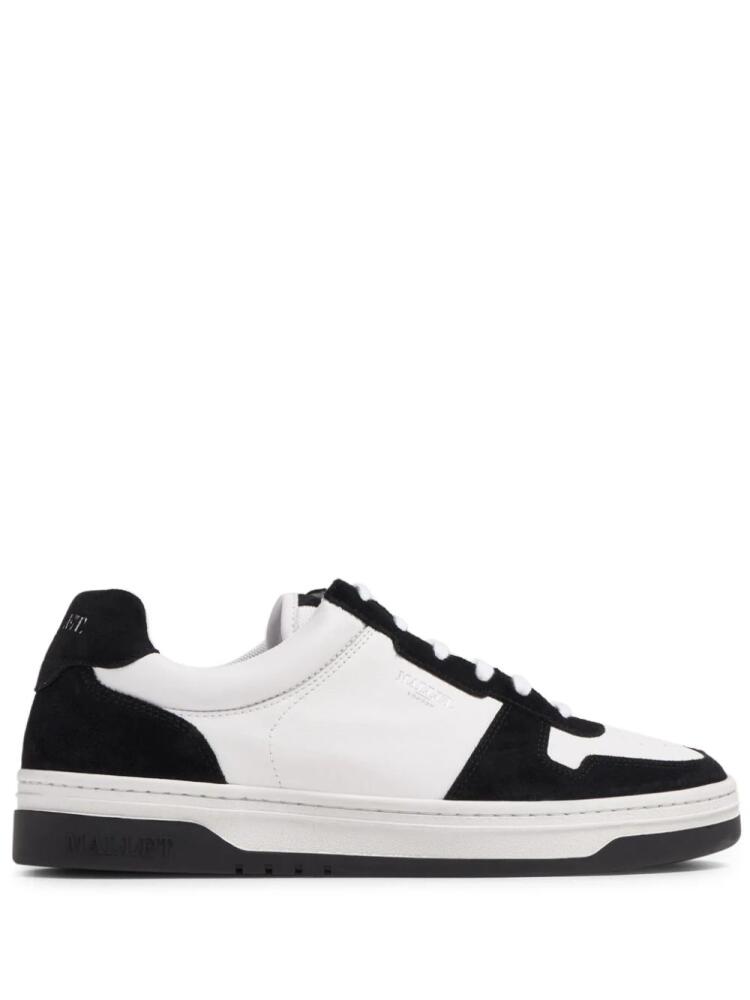 Mallet panelled lace-up sneakers - White Cover