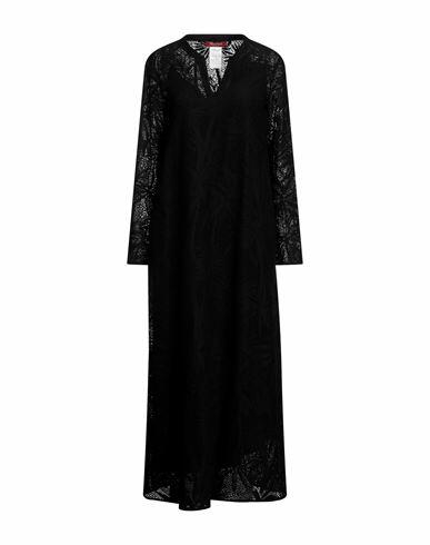 Max Mara Studio Woman Maxi dress Black Cotton, Polyamide Cover