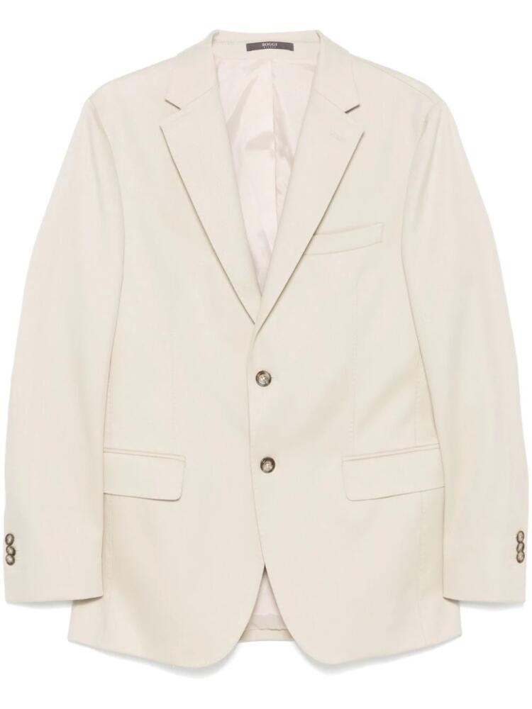 Boggi Milano single-breasted blazer - Neutrals Cover