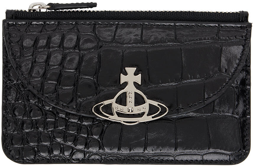 Vivienne Westwood Black Half Moon Card Holder Cover