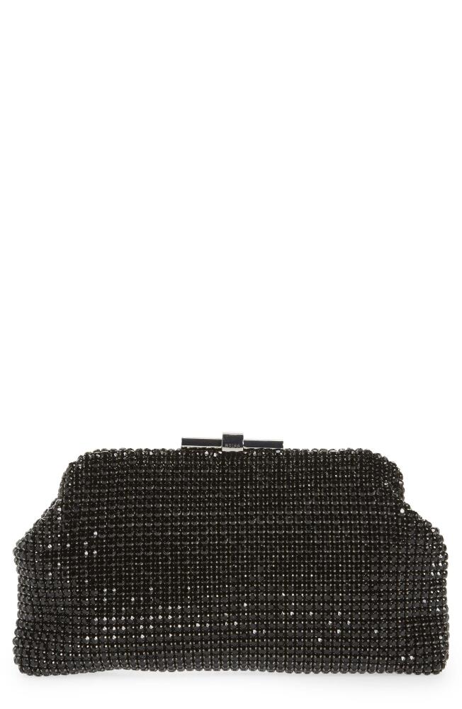 Reiss Adaline Crystal Embellished Clutch in Black Cover