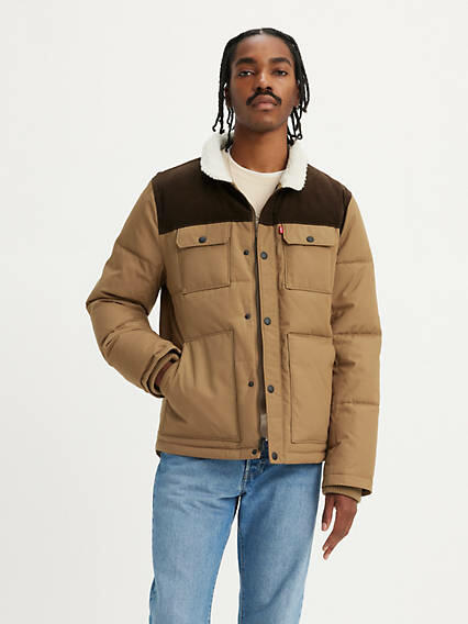 Levi's Mixed Media Woodsman Puffer Jacket - Men's Cover