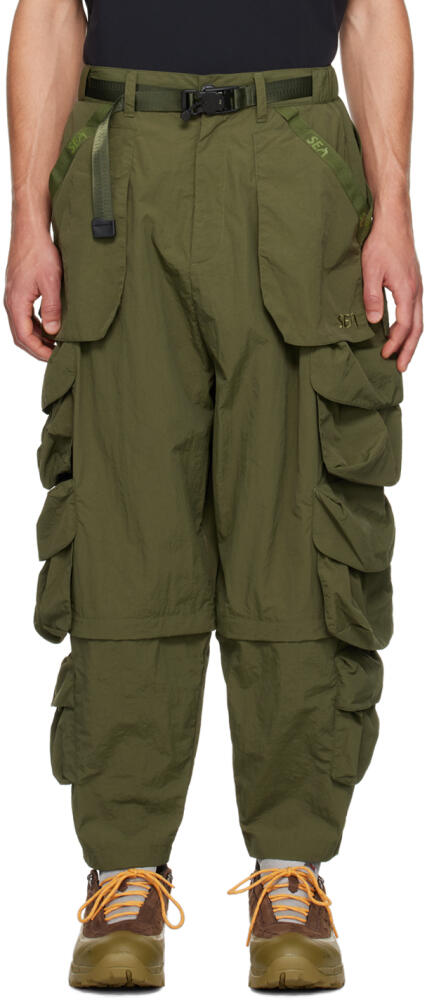 Archival Reinvent Green WIND AND SEA Edition Multi Bag Cargo Pants Cover