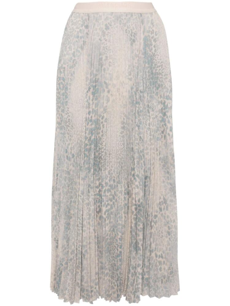 Balenciaga lace-trim midi skirt - Blue Cover