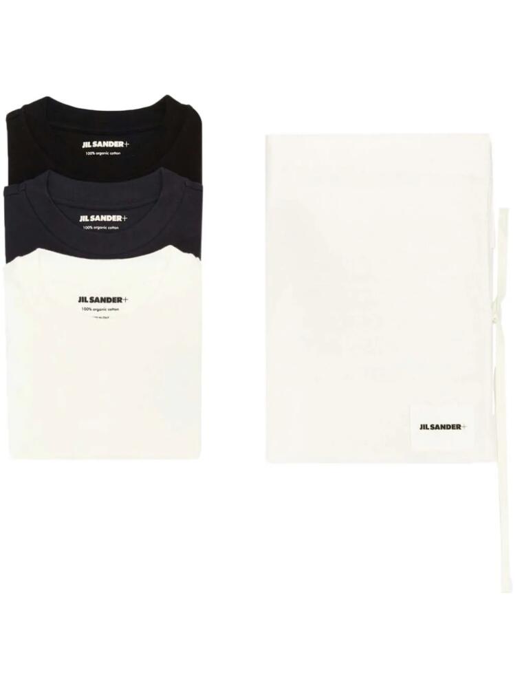 Jil Sander logo-patch T-shirt (pack of three) - White Cover