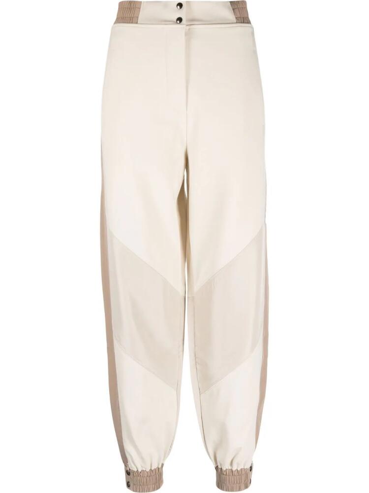 Eleventy panelled jersey-knit trousers - Neutrals Cover