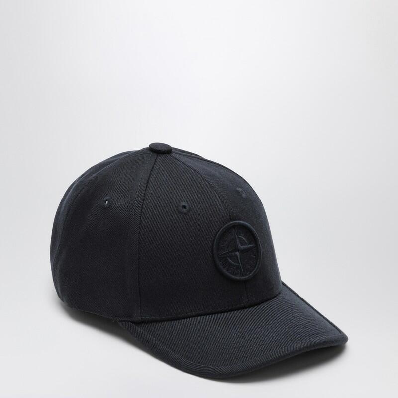 Stone Island Navy blue baseball cap with logo Cover