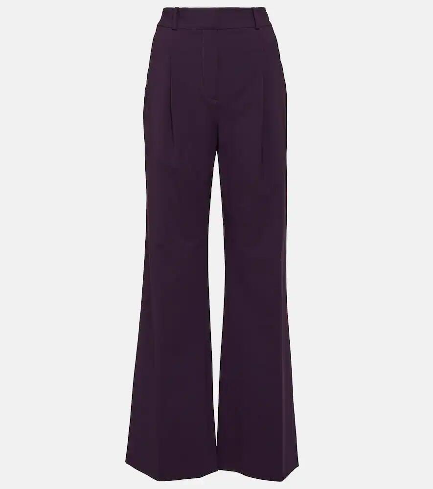 Veronica Beard Ollie wool-blend wide-leg pants Cover