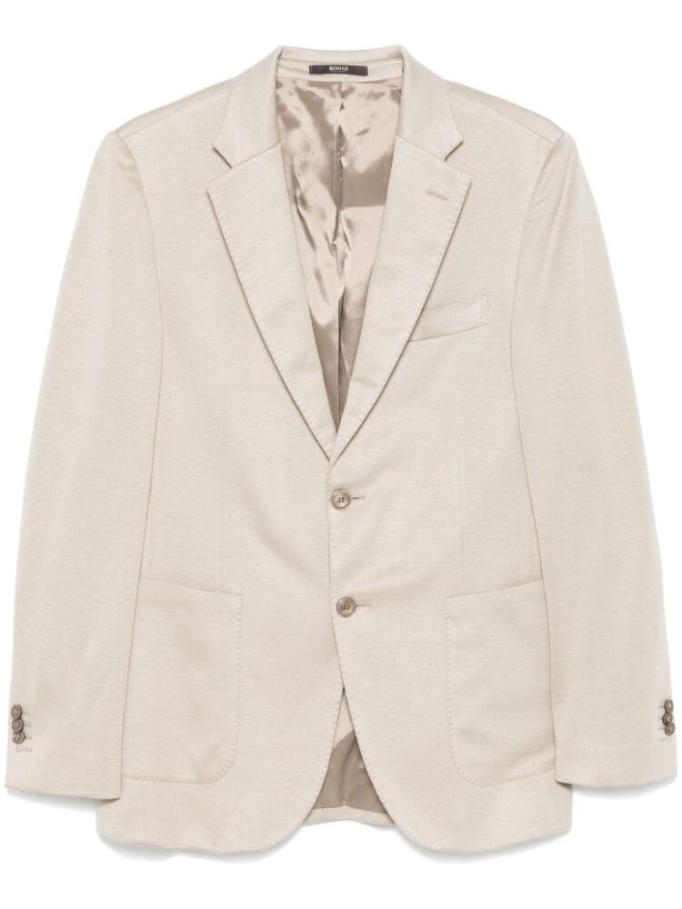 Boggi Milano single-breasted blazer - Neutrals Cover