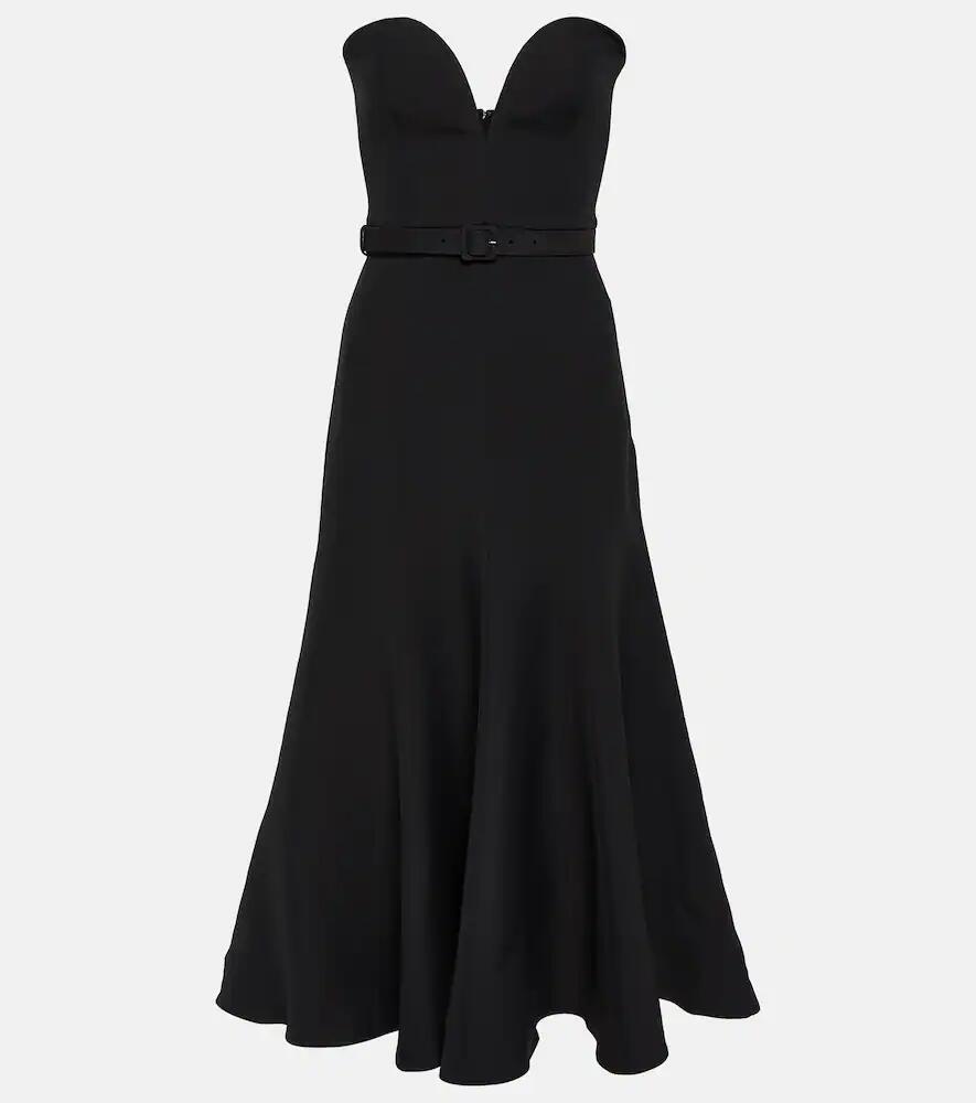 Roland Mouret Strapless wool and silk midi dress Cover