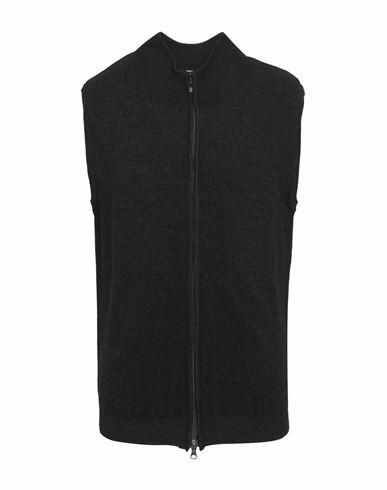 Tsd12 Man Cardigan Steel grey Merino Wool, Acrylic Cover