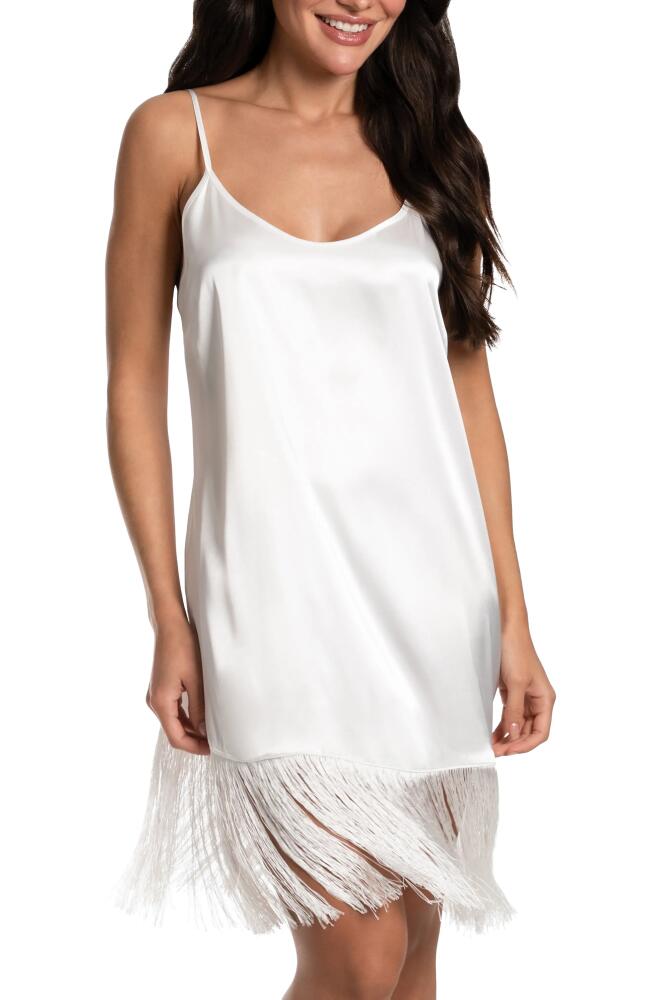 In Bloom by Jonquil Juliet Fringe Trim Satin Chemise in Ivory Cover