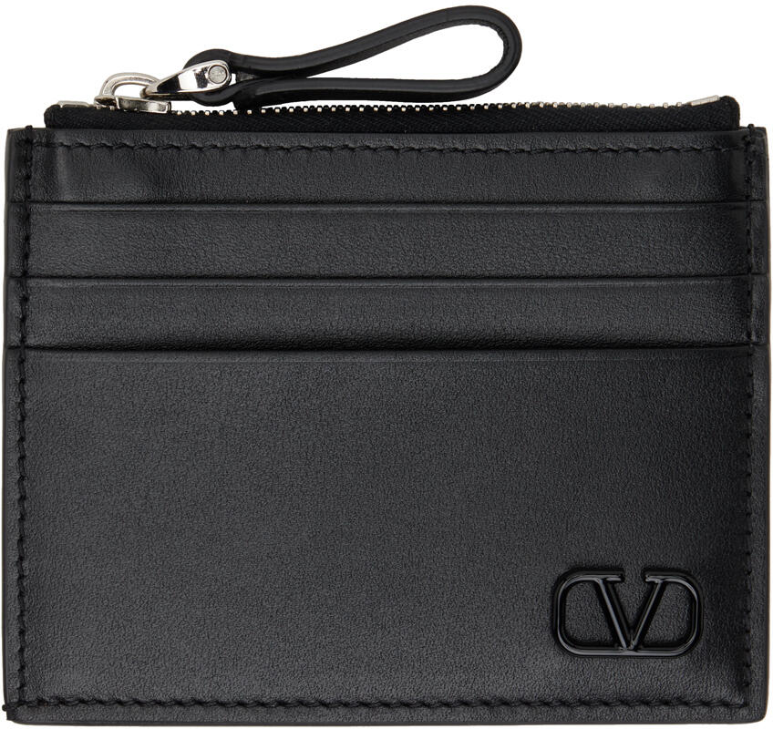 Valentino Garavani Black VLogo Card Holder Cover