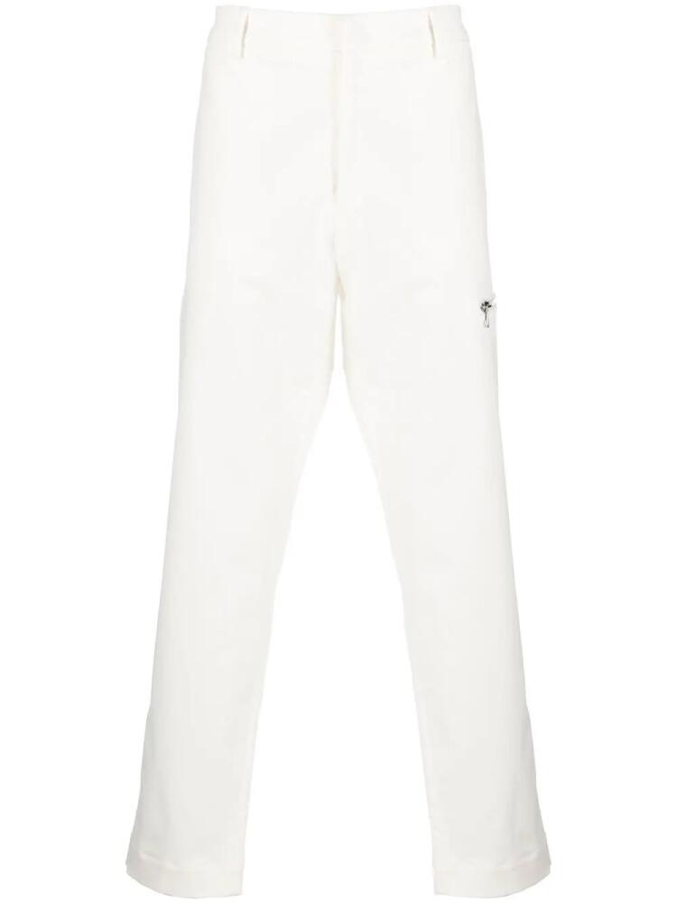 Moncler high-rise straight-leg trousers - White Cover