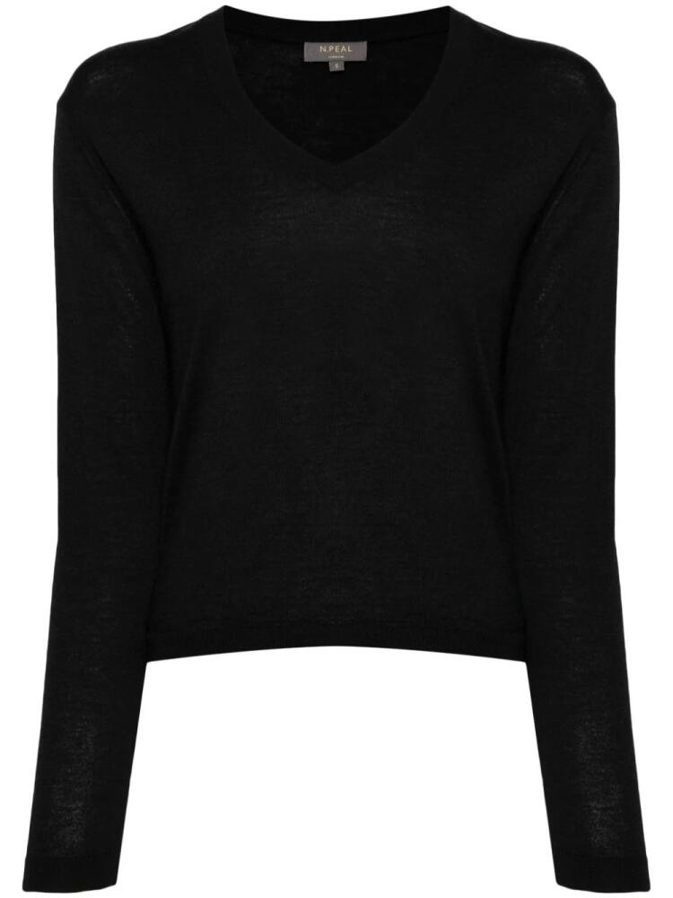 N.Peal Superfine cashmere jumper - Black Cover